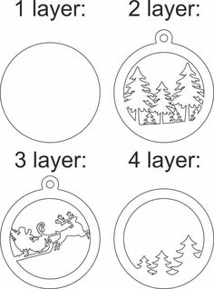 christmas ornament worksheet for kids to learn how to make the ornaments