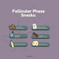 MISTY | CYCLE + HORMONES’s Instagram photo: “Here are a few of my favorite Follicular Phase Snacks 1. @hailmerrysnacks makes the yummiest chocolate chip cookie dough bites 2. This is…” Snacks For Follicular Phase, Follicular Phase Snacks, Follicular Phase, Chocolate Chip Cookie Dough Bites, Tasty Chocolate Chip Cookies, Lara Bars, Cookie Dough Bites