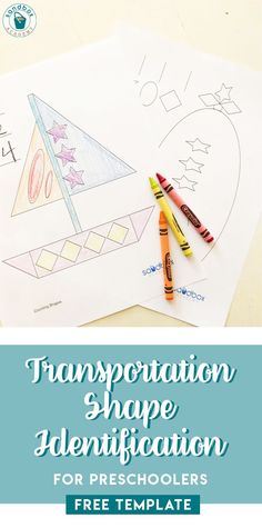 free printable transportation shape identification for preschoolers to practice their handwriting and writing skills