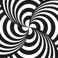 an abstract black and white spiral design