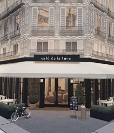 the entrance to cafe de la time in paris