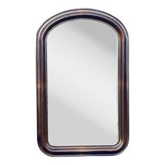 an oval shaped mirror is shown against a white background