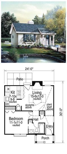 the floor plan for this small house