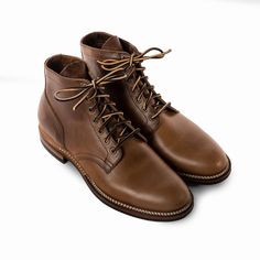 Service Boot® 2030 - Natural Chromexcel – VIBERG North America Horween Chromexcel, Round Toe Sneakers, Deck Shoes, Round Toe Shoes, Shoe Last, Rounded Toe Boots, Vintage Military, Pull Up, Classic Collection