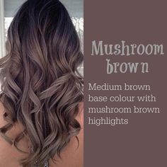 Mushroom Brown Highlights, Brown Highlights, Hair Color Balayage, Hair Inspiration Color