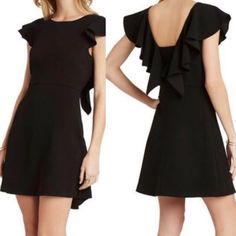 Bcbg Black Flutter Ruffle Sleeve Short Dress Size 2 New With Tags Little Black Dress Flutter Sleeves Lining Side Zipper Measurements Armpit To Armpit 16.5” Inches Waist 27” Inches Length 27.5” Inches Size: Womens 2 Condition: New With Tags Dress Flutter Sleeves, Flutter Sleeves, Short Dress, Flutter Sleeve, Side Zipper, Short Dresses, Little Black Dress, Short Sleeve Dresses, Black Dress