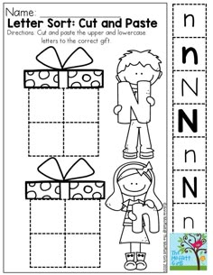 letter m cut and paste worksheet