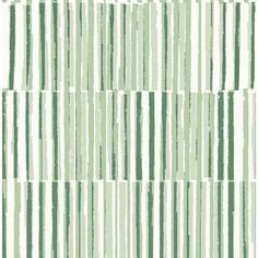 a green and white striped wallpaper pattern