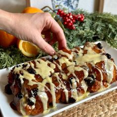 A cranberry orange monkey bread with orange glaze. Cranberry Orange Monkey Bread, Orange Monkey Bread, Dinner 321, Butterscotch Pie Recipe, Dinner Feast, Bread Dinner, Everyday Cakes, Orange Monkey, Feast Ideas