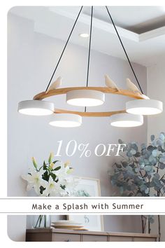 the light fixture is made from wood and has an oval shape