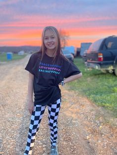 Snag some of these cute, stretchy and comfy checkered leggings. These are very light weight and soft. Perfect for a casual day or a day spent at the race track! Small can fit a tall kid if needed Track Leggings, Legging Outfits, Womens Leggings, Girl Fits, The Race, Fit Check, Race Track, Outfits With Leggings, Women's Leggings