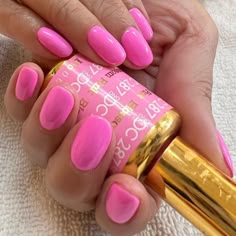 Barbie Pink Gel Polish, Dnd Crayola Pink, February Nail Colors Dnd, Gel Nail Polishes, Dnd Gel Pedicure, Spring Dnd Nail Colors