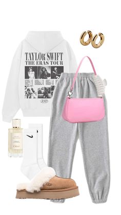 Taylor Swift Hoodie Outfit, Styling Taylor Swift Merch, Preppy Hoodie Outfit, Taylor Swift Everyday Outfits, Taylor Swift Merch Outfit Ideas, Swiftie Aesthetic Outfit