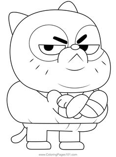 the angry cat coloring pages for kids to print out and color on with their favorite characters