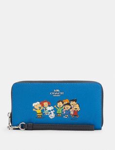 NWT C4603 Coach X Peanuts Long Zip Around Wallet with Snoopy and Friends, MSRP $298   Details Refined pebble leather 12 credit card slots Zip-around closure Full-length bill compartments Inside zip coin pocket Detachable wrist strap 7 1/2" (L) x 4" (H) x 1” (W)   ** All Coach Items are guaranteed authentic and have been purchased directly from Coach Outlet Stores ** Snoopy And Friends, Coach Outlet, Wrist Strap, Pebbled Leather, 4 H, Card Slots, Zip Around Wallet, Slots, Peanut