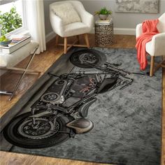 harley davidson carpet Skull Carpet, Biker Stuff, Bike Print, Print Bedroom, Carpet Home, Non Slip Flooring, Skull Decor, Large Carpet, Plush Fabric