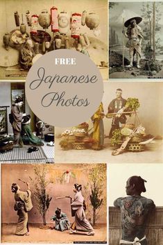 the japanese photos are all different styles and sizes