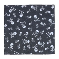 This skull and crossbones themed bandana is a great item to use for parties, DIY projects, decorations, gift wrap, crafts, and accessorizing your attire. It would also look adorable on your pup for the family pictures. Made of 100% Cotton Skull Crossbones, Skull And Crossbones, Family Pictures, Gift Wrap, The Family, Fabric Weights, Fashion Branding, Diy Projects, Gift Wrapping