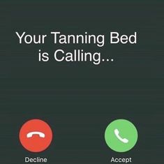 the text reads, your taming bed is calling decline accept and then you're talking