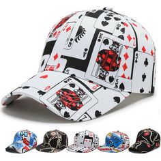 Condition: 100% New ,not used and High quality Material : Cotton Fabric: Twill  Style : Baseball Cap Snapback/Strapback Dimension:    Head circumference 54 to 60 cm (22.05-23.62inch)   Visor /Brim Length: 7cm(2.75inch)   Hat Depth: 11cm(4.33inch) Seasons: Spring/Autumn/Winter Features:  Adjustable/Breathable Fabric/Playing Card Pattern / Hip Hop  High Profile structured 6-panel Cap Low Profile unstructured 6-panel Cap Men Hip Hop Baseball Cap Adjustable Cotton Snapback Strap Back Punk Camp Cap H Snapback Hats Men, Moda Hip Hop, Outdoor Cap, Baseball Caps Fashion, Hip Hop Cap, Hip Hop Hat, Base Ball, Style Hip Hop, Estilo Hip Hop