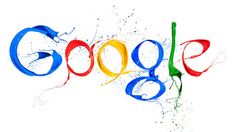 the words google top 10 are painted in red, yellow and blue colors on a white background