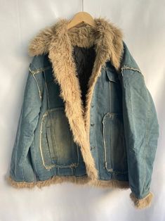 42353981456590|42353981489358 Winter Streetwear Washed Blue Denim Jacket, Y2k Cotton Outerwear For Fall, Hooded Washed Blue Outerwear With Pockets, Y2k Denim Jacket For Fall Streetwear, Washed Blue Long Sleeve Outerwear For Streetwear, Y2k Long Sleeve Outerwear With Pockets, Hooded Washed Blue Outerwear For Streetwear, Oversized Y2k Outerwear For Fall, Washed Blue Hooded Outerwear For Streetwear