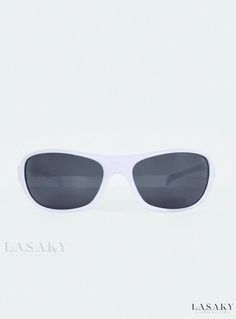 Lasaky - White Hot Style Sunglasses for Adults White Sports Sunglasses With Uv Protection, Optic White Casual Sunglasses With Tinted Lenses, Trendy White Shield Sunglasses For Outdoors, Trendy White Shield Sunglasses For Outdoor, White Mirrored Plastic Shield Sunglasses, White Plastic Shield Sunglasses With Mirrored Lenses, White Wayfarer Sunglasses With Uv Protection, White Wayfarer Sunglasses With Uva Protection, White Shield Sunglasses With Mirrored Lenses For Beach