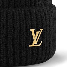 LOUIS VUITTON® - Lv Spark Beanie - Black Designer Beanies, Beanie Black, Designer Hats, Louis Vuitton Official, Cute Hats, Hat Designs, Latest Design, Women Collection, Metallica