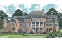 this is an artist's rendering of these luxury home plans