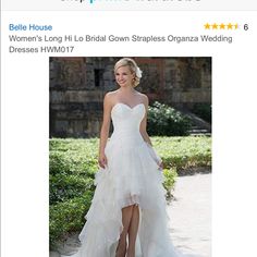 a woman in a wedding dress on the app