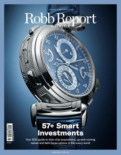 For nearly 40 years, Robb Report magazine has served as the definitive authority on connoisseurship for ultra-affluent consumers. Robb Report not only showcases the products and services available from the most prestigious luxury brands around the globe, but it also provides its sophisticated readership with detailed insight into a range of these subjects, which include sports and luxury automobiles, yachts, real estate, travel, private aircraft, fashion, fine jewelry and watches, art, wine, sta Hand Watches, Patek Philippe Watches, Mens Fashion Watches, Amazing Watches, Hand Watch, Watches Unique, Bracelet Cuir, Stylish Watches, Mens Luxury