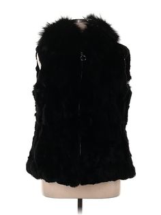 Mitchie's Faux Fur Vest Size: 2X-Large Jackets & Outerwear - used. 90% Rabbit Fur, 10% Fox | Mitchie's Faux Fur Vest: Black Jackets & Outerwear - Size 2X-Large Black Jackets, Faux Fur Vest, Faux Fur Vests, Fur Vest, Rabbit Fur, Black Jacket, Outerwear Jackets, Faux Fur, Fox