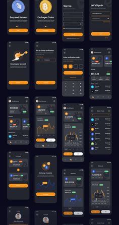 Crypto Wallet App Design UI Kit Crypto Wallet App Design UI Kit App Design Trends, Ux Design Principles, Dashboard Mobile, Unique Website Design, App Inspiration, Apps Design