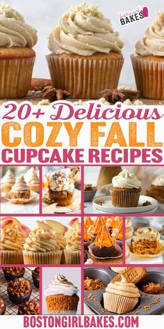 A collection of 20 cozy fall cupcake recipes featuring warm spices and seasonal flavors like pumpkin and apple. With warm spices like cinnamon, flavors of pumpkin, apple, maple and more one of these recipes is sure make your Autumn this year. Fall Cupcake Recipes, Fall Cupcakes Recipes, Sweet Potato Cupcakes, Cinnamon Cupcakes, Microwave Dessert, Pecan Pie Filling, Fall Cupcakes, Apple Maple, Quick Dessert Recipes