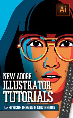 the new adobe illustrator features an image of a woman with glasses