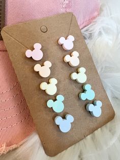 Mouse Ear Stud Earrings , Stud Earrings, Vacation Earring Studs , Pastel Earrings, More Colors Available - Etsy Disney Acrylic Earrings, Disney Clay Earrings, Vacation Earrings, Disney Princess Earrings, Paisley Earrings, Glowforge Projects, Disney 2023, Pastel Earrings, Disney Earrings