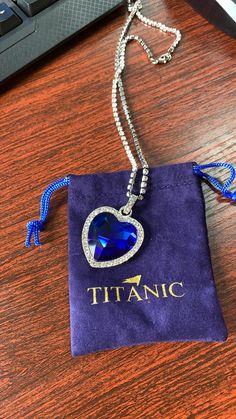 Titanic Necklace, Original Titanic, Magical Necklace, Glume Harry Potter, Forever Necklace, Blue Pendant Necklace, Titanic Movie, Ocean Heart, Ocean Necklace