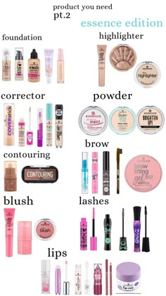 Best Essence Products Makeup, Trucco Aesthetic, Makeup Products Essence, Dm Skincare Products, Make Up Essence, Dm Must Haves, Dm Makeup, Essence Make Up, Makeup Routine Guide