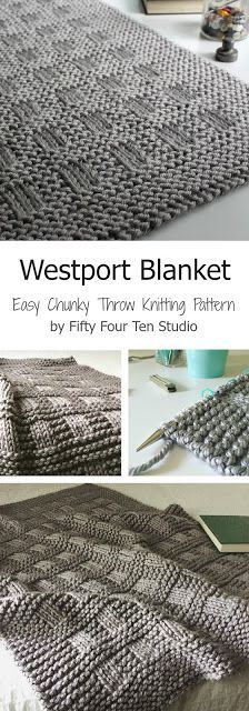 an image of a knitted blanket with the words westport blanket on it