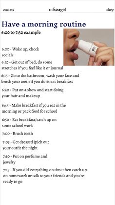 Clean Girl Tips For School, Clean Girl Schedule, Daily Routine Women, Cleaning Routine Aesthetic, Easy School Morning Routine, Clean Day Routine, 2024 Routine, Back To School Clean Girl, 1 Hour Morning Routine