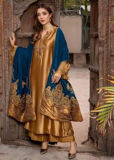 Nilofer Shahid, Nikkah Dress, Velvet Shawl, Hippy Chic, Fancy Dress Design