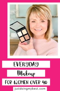 Everyday Makeup Look For Women Over 40 | Simple Everyday Makeup Routine | If you're looking for a simple everyday makeup routine for mature skin this makeup tutorial is perfect for you! I am going to show you step by step what I do for an everyday makeup look and what products I use and love! For more makeup tips and fashion tips for women over 40 and over 50 follow me! Simple Everyday Makeup, Complete Makeup, Everyday Makeup Tutorials, Simple Makeup Tips, Best Makeup Tips, Everyday Makeup Routine, Contour Palette, Tips For Women, Aging Gracefully