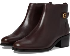 Women's Cole Haan Holis Buckle Bootie | Zappos.com Classic Boots With Leather Trim For Fall, Fall Ankle Booties With Leather Lining, Business Boots With Zipper For Fall, Leather Trim Ankle Boots For Fall, Office Boots With Removable Insole For Fall, Office Ankle Booties For Fall, Business Ankle Boots For Fall, Formal Boots With Leather Trim For Fall, Fall Office Boots With Zipper Closure