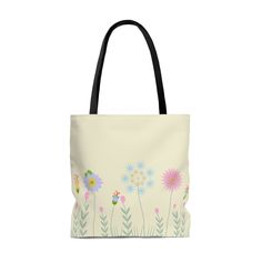 This practical, high-quality Tote Bag is available in three sizes. All over print provides comfort with style at the beach or out in town. Made from reliable materials, lasting for seasons. .: 100% Polyester.: Boxed corners.: Black cotton handles.: Black lining.: NB! Size tolerance 0.75" (1.9 cm)) Cream Bag With Adjustable Strap As Gift, Yellow Bag With Adjustable Strap As Gift, Yellow Bags With Adjustable Strap As Gift, Cream Large Capacity Bag As Gift, Cream Large Capacity Bag For Gifts, Large Capacity Cream Bag As A Gift, Trendy Multicolor Bags For Personal Use, Trendy White Bags For Personal Use, Trendy Bags With Adjustable Strap