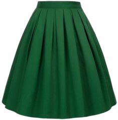 Green Pleated Full Skirt, Retro Green A-line Skirt, Green Pleated A-line Skirt, Green A-line Pleated Lined Skirt, Green Fitted Flared Pleated Skirt, Green A-line Skirt With Gathered Details, Green A-line Gathered Skirt, Fitted Green Pleated Midi Skirt, Fitted Green Pleated Skirt With Lining