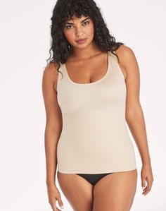 FIRM CONTROL, TOTAL COMFORT The Little Black Dress of shapewear, Maidenform Comfort Devotion® firm control tank top is your secret to a shaped silhouette. It targets your tummy with a two-ply panel and also has back control for the smooth, sleek look you want under tops, blazers, or on its own. Even better, all this control comes with barely-there, all-day comfort that will let you forget you're wearing shapewear. This shapely firm-control tank is a "bra optional" style, with light bust support Shape Fashion, The Little Black Dress, Sleek Look, Shapewear, Little Black Dress, Black Dress, Tank Top, One Piece, Tank Tops