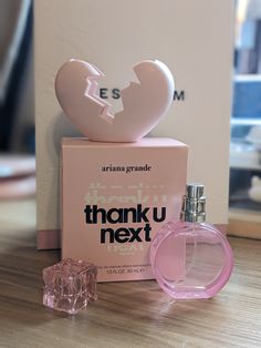 Ariana grande thank you next captivates all near it with it's addictive and pleasant scent Thank You Next Perfume, Thank You Next, Thank U Next Perfume, Next Perfume, Ariana Perfume, Thank U Next, Perfume Lover, Perfume Collection, Thank U