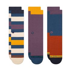 A TRIPLE SET OF SOCKS FOR ANY OCCASION. Cheap Adidas Men's Socks, Presentation Cards, Stance Socks, Sock Game, Lower Leg, Calf Socks, Skateboard Decks, Brand Sale, Designer Socks