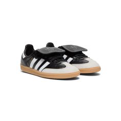 adidas Womens Samba LT (Core Black/Cloud White/Gold Metallic) – CNCPTS Leather Slip-on Skate Shoes With Gum Sole, Adidas Black Sneakers With Rubber Toe Cap, Black Adidas Sneakers With Rubber Toe Cap, Black Leather Skate Shoes With Rubber Toe Cap, Adidas Leather Skate Shoes With Branded Insole, Sports Leather Skate Shoes With Rubber Toe Cap, Leather Skate Shoes With Rubber Toe Cap For Sports, Leather Low-top Skate Shoes With Rubber Toe Cap, Adidas Sneakers With Rubber Toe Cap