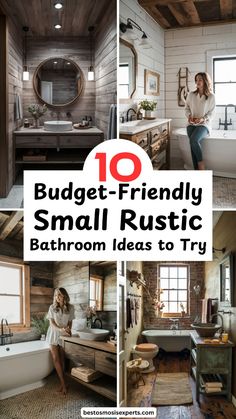 the top ten small rustic bathroom ideas to try out for your homeownership